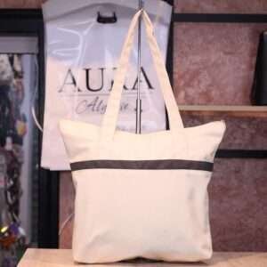 Totebag gray line