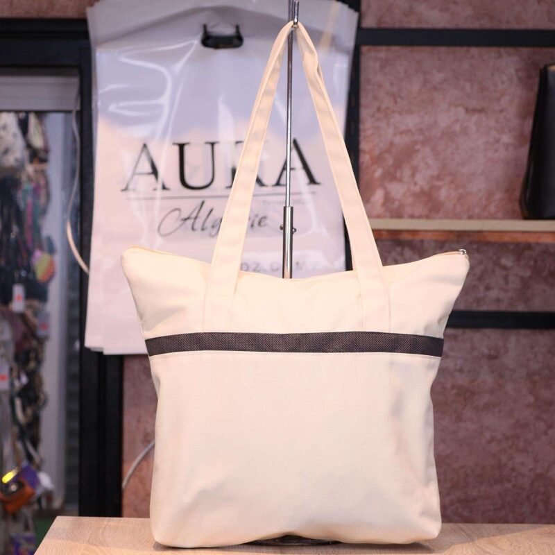 Totebag gray line