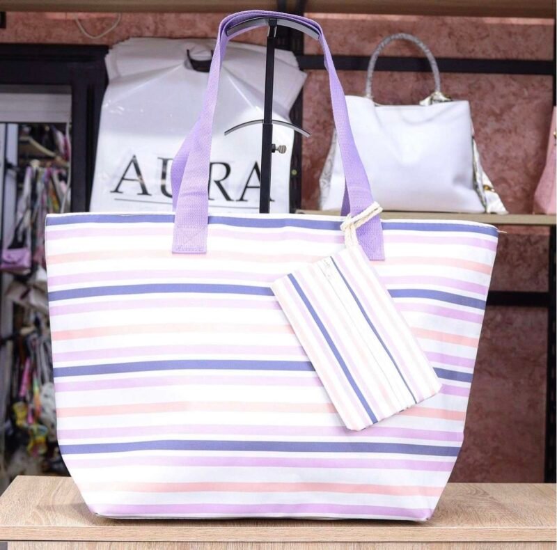 Sac de Plage " Pinstripes Paradise " – Image 3