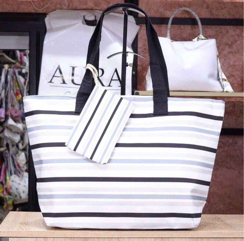 Sac de Plage " Pinstripes Paradise " – Image 5