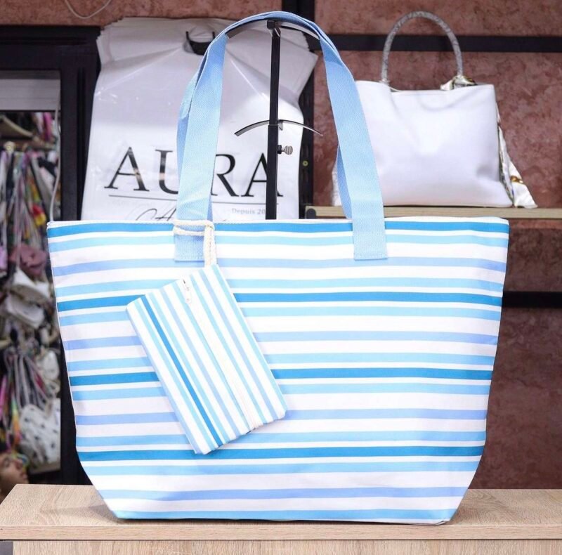 Sac de Plage " Pinstripes Paradise " – Image 6